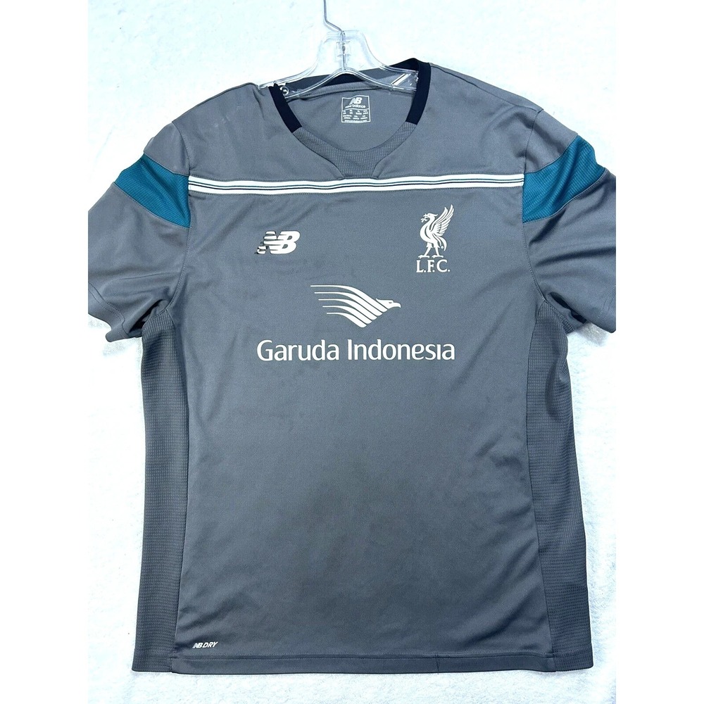 New Balance Garuda Indonesia LFC Grey XL Men's Polyester Soccer Shirt (H3)